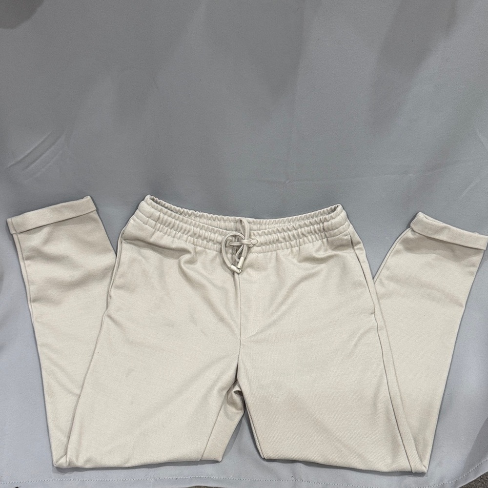 Zara Lined Cream Joggers